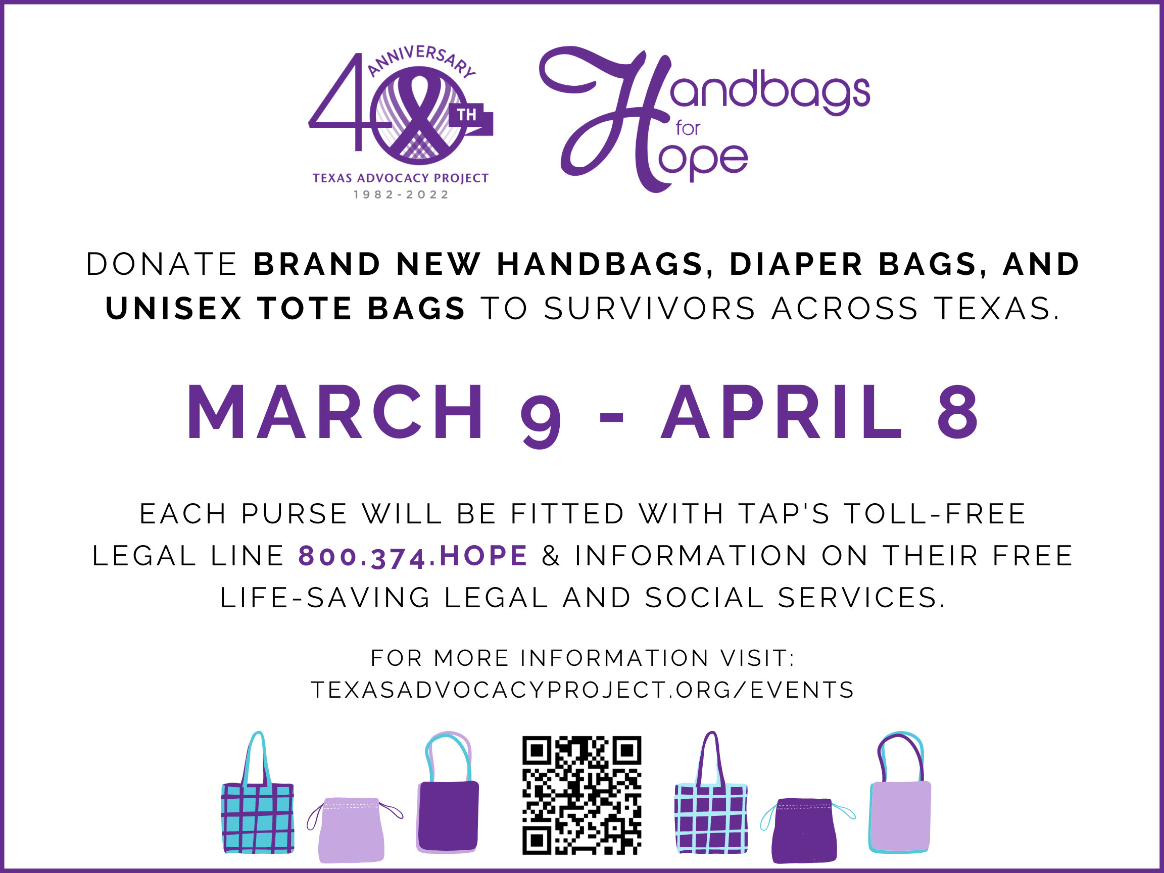 Handbags for Hope Texas Advocacy Project